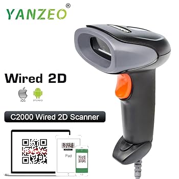 Amazon.co.jp: Yanzeo 2Dバーコードスキャナー USB有線